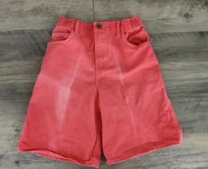 90's Tulip Youth Girls Size 12 High Rise Baggy 8" Jean Shorts Hot Pink - Picture 1 of 11