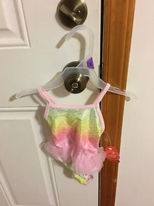 BRAND NEW INFANT GIRLS SIZE 12 MONTHS WONDER NATION TUTU ONE PIECE SWIM SUIT - Picture 1 of 4