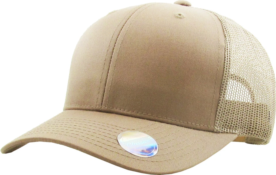 Classic 6 Panel Mesh Cotton Twill Trucker Cap Adjustable Snapaback Hat - Image 1 of 1