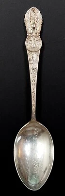 路易斯安那州新奥尔良纯银纪念品勺子! 5 3/4 英寸 21.0 克 — 第 1/4 张图片