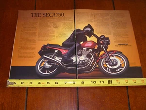 1981 Yamaha SECA 750 ORIGINAL 2 SEITEN AD - Bild 1 von 12