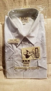 New Vtg Mens Ely Cattleman Pearl Snap.17.5  Pearl Snap Short Sleeve  Full Cut  - Picture 1 of 2