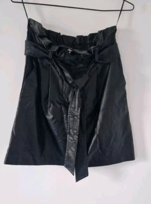 New look black leather skirt size M - Image 1 of 3