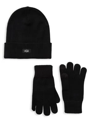 Juego de guantes y sombrero negro UGG Tech nuevo con etiquetas Foto 1 de 4