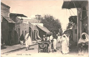 CPA Carte postale Tunisie Tunis une rue animée 1909 VM74503ok - Picture 1 of 2