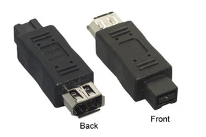 Firewire 400/800 IEEE1394 9 Pin Stecker auf 6 Pin Buchse Konverter Adapter Koppler - Bild 1 von 1
