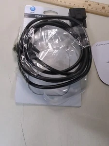 Onn Vga Monitor Cable, Black, 6' Long. (Brand New Open Packaging) for computer - Picture 1 of 2