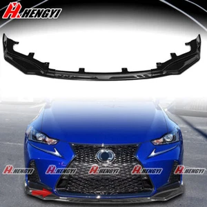 GLOSS BLACK FOR LEXUS IS F SPORT 2017 2018 2019 2020 FRONT BUMPER LIP SPLITTER - Picture 1 of 10