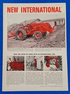 1955 INTERNATIONAL HARVESTER IH ORIGINAL PRINT AD CLASSIC 300 UTILITY TRACTOR - Picture 1 of 1