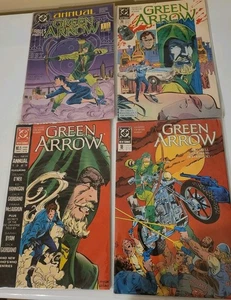 Green Arrow Comics Vtg Annual #1 1988 #2 1989 #18 #20 Lot Of 4 - Picture 1 of 5