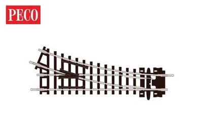 PECO ST-5 No.1 Radius R/H Turnout Insulfrog Code 80 Setrack N Gauge Track - Image 1 of 2