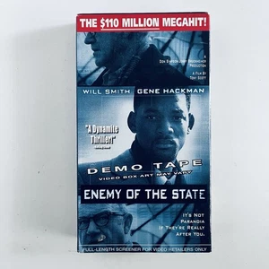 Vintage Enemy of the State VHS 1999 Promo Screener Demo Will Smith Gene Hackman - Imagen 1 de 6