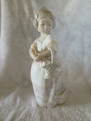 Nao By Lladro Figurine Girl With Basket - image 1 of 4