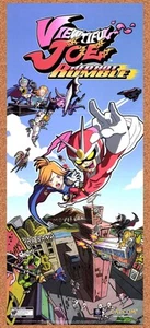 Viewtiful Joe Devil Kings Original 2004 Double-Sided Foldout Poster 11" x 25" - Picture 1 of 3
