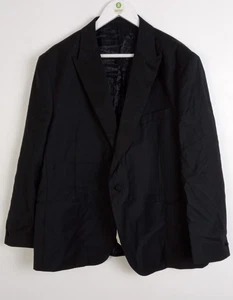 Jaeger Men's Pure Wool Tailored Suit Jacket Black Pick Stitch Size 48" NEW F2 - Picture 1 of 11