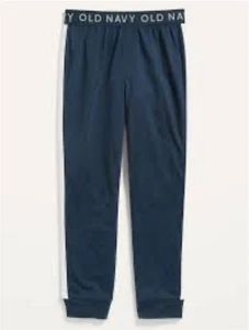 Old Navy Kids Boys Large (10-12) Blue Side Stripe Pajama Joggers Lounging Pants - Picture 1 of 2