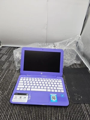 HP Stream 11-Y020NR Notebook PC Laptop Purple - Unit Only - Image 1 of 4