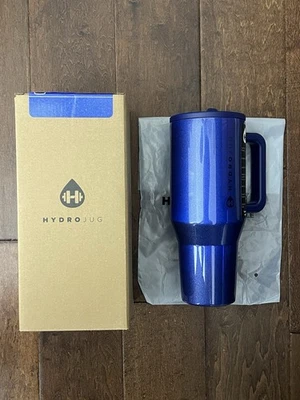 Hydrojug Holiday Cateye Collection Glam Blue Traveler 40oz Tumbler New IN HAND - Image 1 of 4