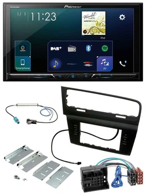 Pioneer MP3 Bluetooth USB 2DIN DAB Autoradio für VW Golf VII (ab 11/2012) - Bild 1 von 4