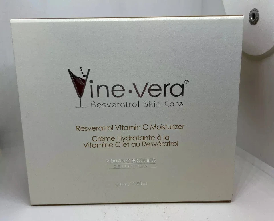 Crema hidratante Vine Vera Resveratol vitamina C 44 ml/1,5 oz totalmente nueva Foto 1 de 2
