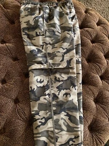 Mens Camouflage Zip Off Convertible Ski Pants Utility Cargo Army Large Fish Hunt - Picture 1 of 6