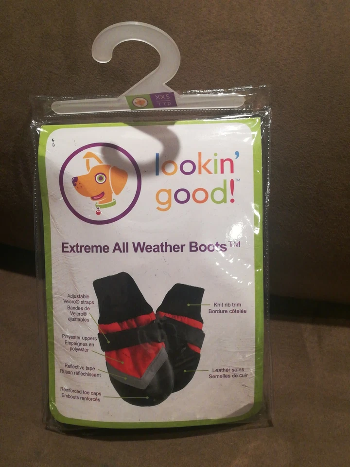 Moda Pet Lookin'good Extreme Todo Clima Impermeable Botas para Perros Talla XX-Pequeñas Foto 1 de 4