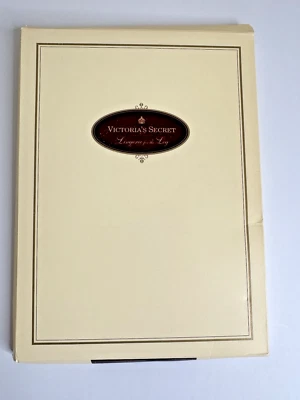 VTG Victoria's Secret Lingerie For Legs BLACK STRIPED Medium Thigh Highs - Image 1 of 4