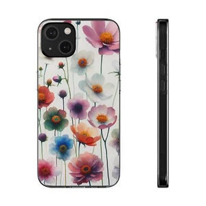 Floral Soft Phone Case - Vibrant Nature Design, Floral Gift, Spring Decor, - Afbeelding 1 van 13