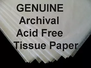 100 Sheet ROLL 20x30" ACID FREE White Tissue Paper UNBuffered FREE SHIP & SACHET - Picture 1 of 1