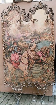 Appendiabiti da parete con arazzo d'epoca Inizio XX secolo - Immagine 1 di 4