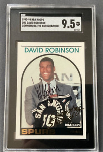 1993-94 Hoops David Robinson Pack Pulled Autograph w/stamp SGC 9.5 POP=3! Rare!