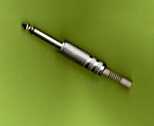 Mono Replacement 6.5mm Jack Plug, NEW, FREE POSTAGE - Picture 1 of 5