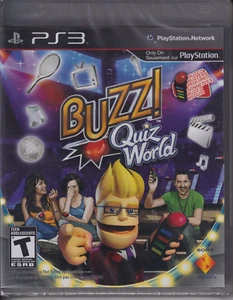 Buzz Quiz World (Sony PlayStation 3, 2009) party trivia game, multiplayer, NEW - Picture 1 of 2