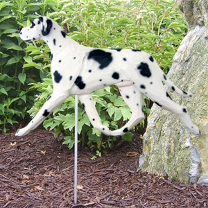 Great Dane Outdoor Garden Sign Hand Painted Figure Harlequin Uncropped - Picture 1 of 1