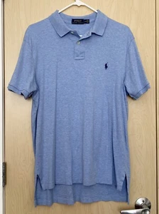 POLO RALPH LAUREN Light Blue Logo Polo/Shirt Size L - Picture 1 of 3