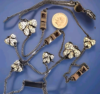 Collar de Colección Y2K MARC por MARC JACOBS 'Bow Wow Annabella' Doble Envoltura 40" Nuevo con Etiquetas Foto 1 de 4