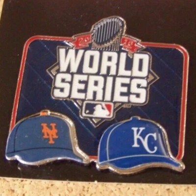 2015 WS World Series pin NY New York Mets KC Kansas City Royals MLB psg - Image 1 of 4