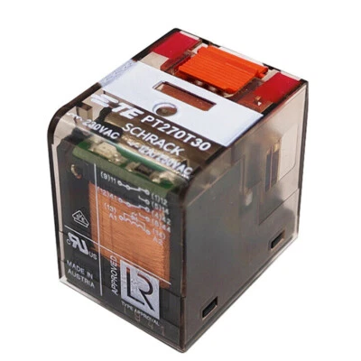 1PC Tyco PT270T30 230VAC Intermediate Relay 12A DPDT 8Pins - Image 1 of 4