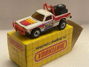 1977 Matchbox No. 58 Ruff Trek Pickup White, Stripes & 217 w/ BOX ! - Picture 1 of 5