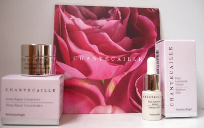 LOTE de concentrado de reparación de estrés Chantecaille + para ojos y labios y elixir de resplandor Foto 1 de 4