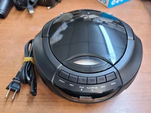 ORGIINAL!! EMATIC CD BLUETOOTH BOOMBOX AUDIO SPEAKERPHONE AM/FM RADIO EBB9224BL - Picture 1 of 6