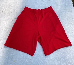 NWT Men's Tek Gear 9 inch Mesh Shorts Athletic Drawstring Cherry Red - Picture 1 of 8