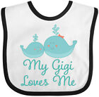 Inktastic My Gigi Loves Me Baby Bib Gift Grandma Grandchild Grandson Childs Hws