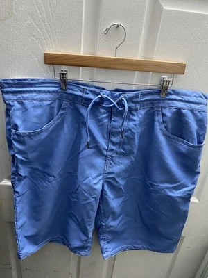 Pantalones Cortos True Religion Para Hombre (Etiqueta 40) Azul Solapa Bolsillo Bordado Logo Foto 1 de 4