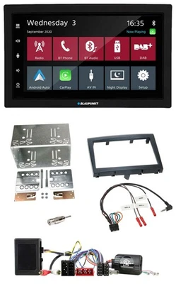 Blaupunkt 2DIN Lenkrad USB Bluetooth DAB Autoradio für Porsche Boxster 911 Cayma - Bild 1 von 4