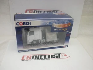 Corgi Modern Truck 1:50th Heavy Haulage CC14000 Volvo FH 6x2 Plain White Unit - Picture 1 of 5