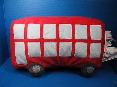 IKEA UPPTAG Pillow Double Decker Red Bus Kids 17" Plush Stuffed - Image 1 of 4