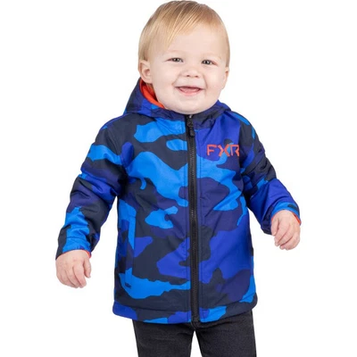 Chaqueta reversible FXR para niños pequeños - azul camuflaje/rojo, 2T 242203-4120-02 Foto 1 de 4