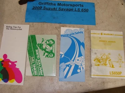 2000 SUZUKI SAVAGE LS 650 oem operators manual safety book practice - Image 1 of 4