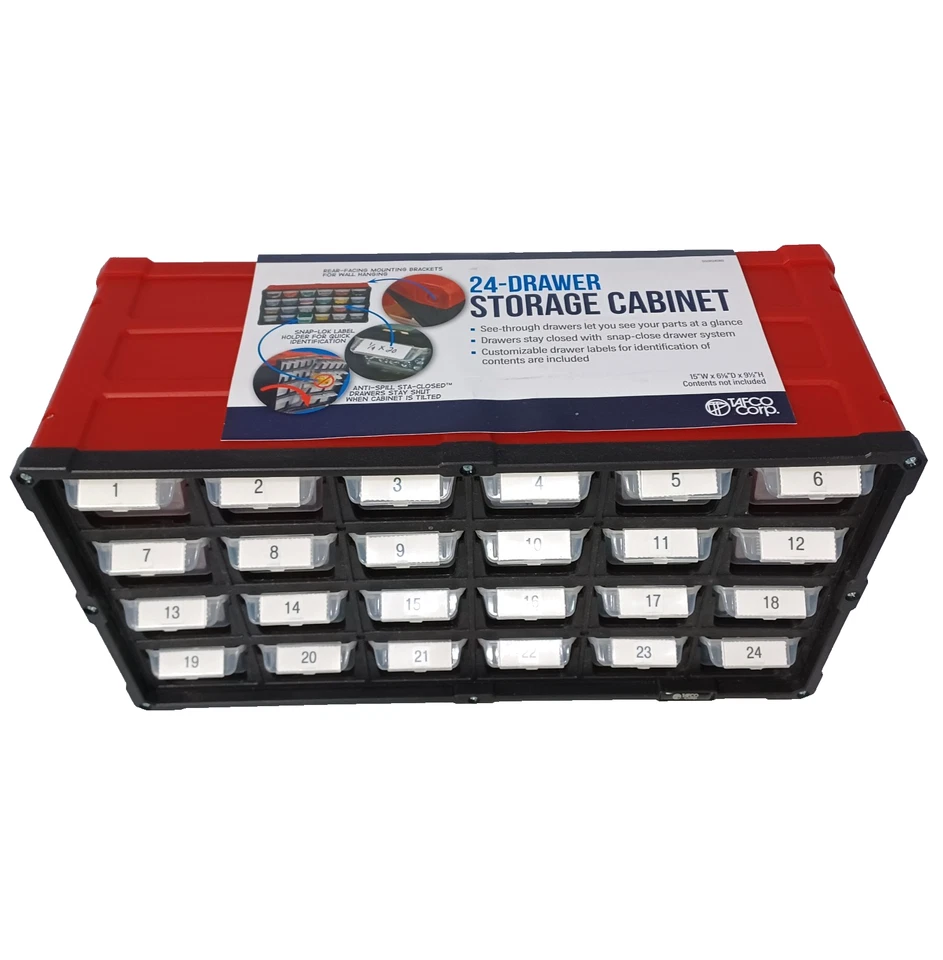 Men's Boy's Advent Calendar 24 Drawer Storage Bricks Toys Parts Organization - Image 1 of 4